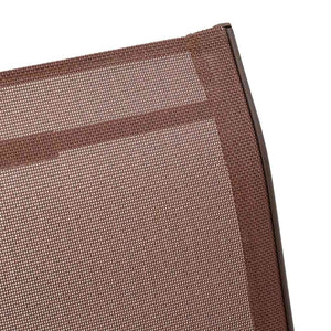 vidaXL Chaises de jardin empilables 4 pcs Marron Textilène