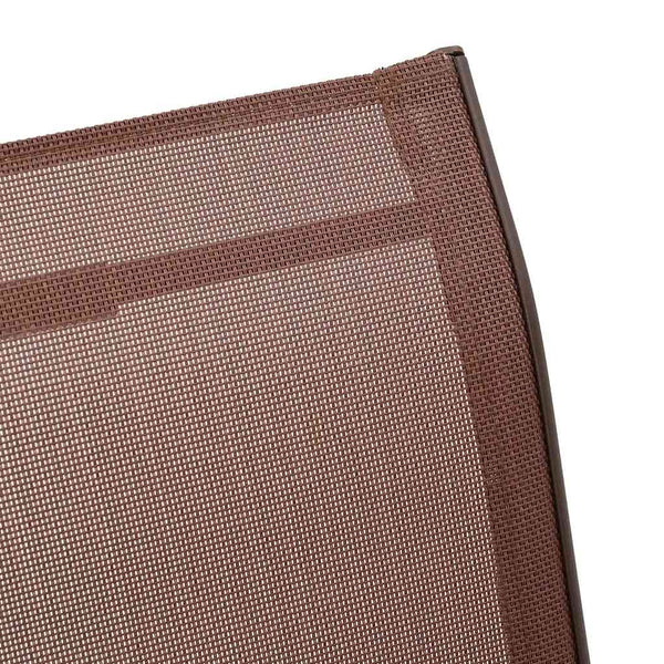 vidaXL Chaises de jardin empilables 4 pcs Marron Textilène