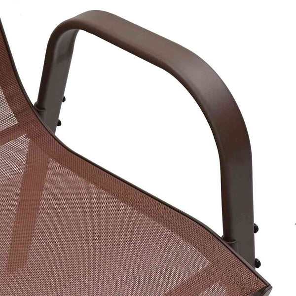 Stapelbare Gartenstühle 6er Set Braun