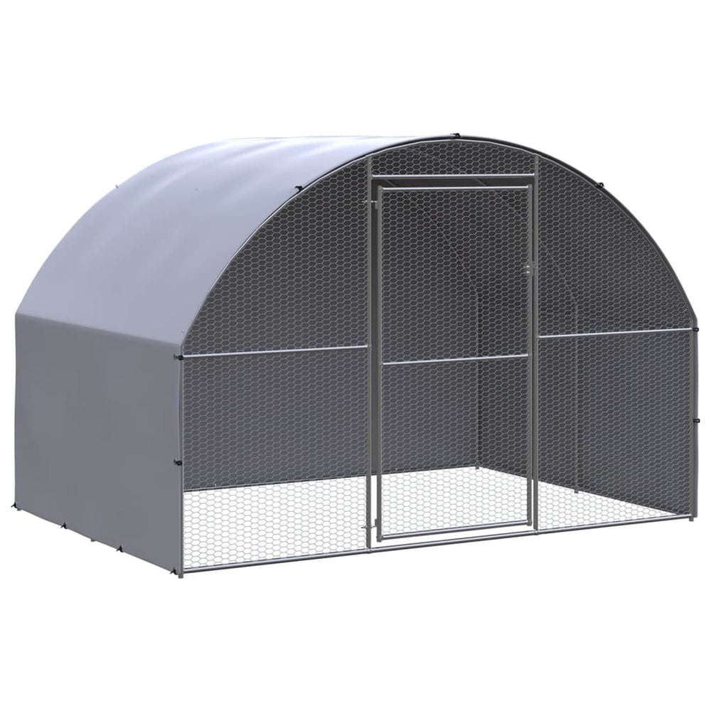 Outdoor-Hühnerstall 3x2x2 m Verzinkter Stahl