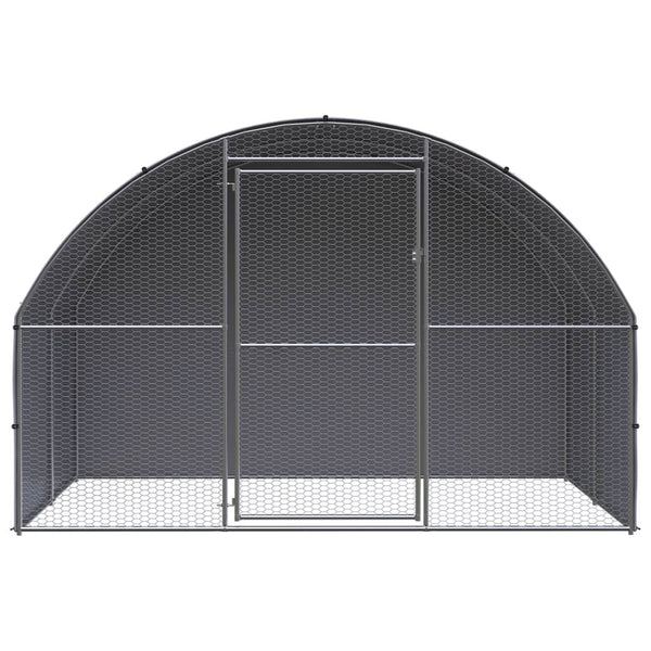 Outdoor-Hühnerstall 3x2x2 m Verzinkter Stahl