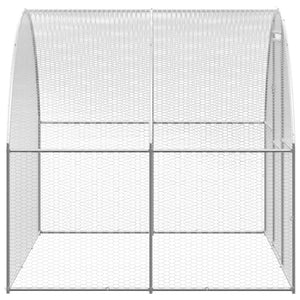 Outdoor-Hühnerstall 3x10x2 m Verzinkter Stahl