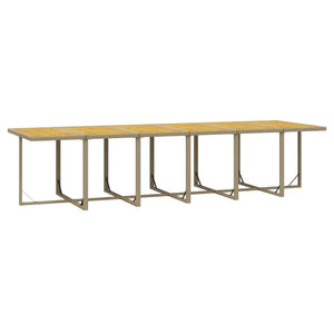 17-tlg. Garten-Essgruppe mit Kissen Poly Rattan Beige