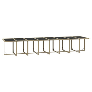 17-tlg. Garten-Essgruppe mit Kissen Beige Poly Rattan