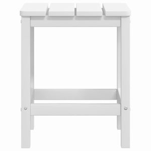 Adirondack-Gartenstuhl mit Tisch HDPE Weiß