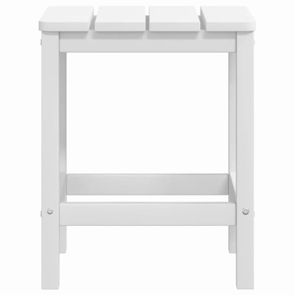 Adirondack-Gartenstuhl mit Tisch HDPE Weiß