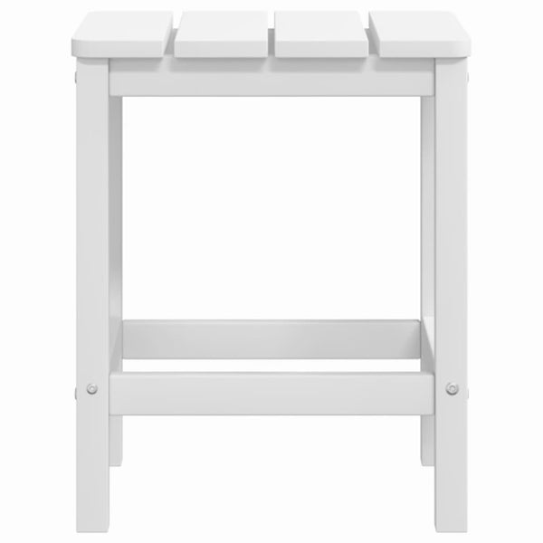 Adirondack-Gartenstühle mit Tisch HDPE Weiß