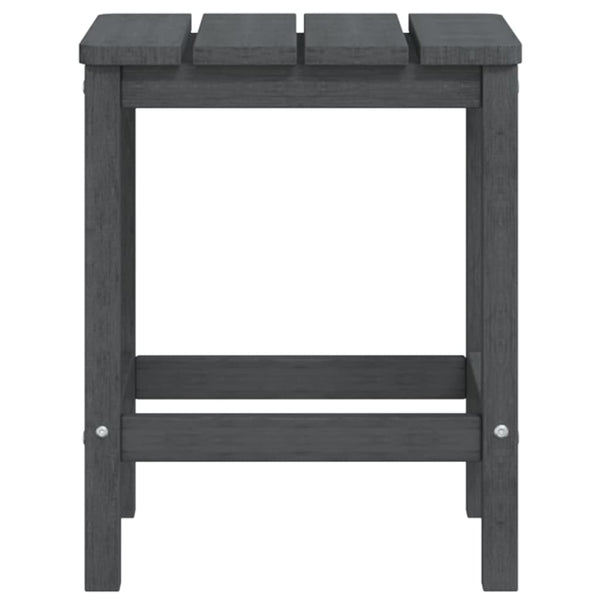 Adirondack-Gartenstühle mit Tisch HDPE Anthrazit