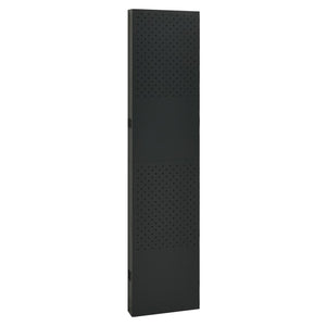5-tlg. Raumteiler 2 Stk. Schwarz 200x180 cm Stahl
