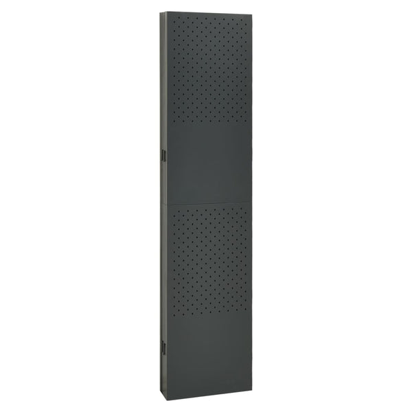 6-tlg. Raumteiler 2 Stk. Anthrazit 240x180 cm Stahl
