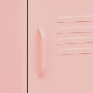 Nachttische 2 Stk. Rosa 35x35x51 cm Stahl