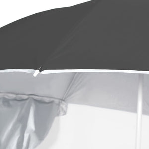 Anthrazit Strandschirm mit Seitenteilen 215 cm