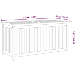 Gartenbox 114x50x58 cm Massivholz Teak