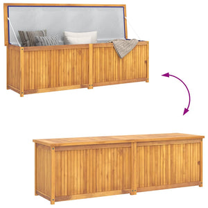 Gartenbox 175x50x55 cm Massivholz Teak
