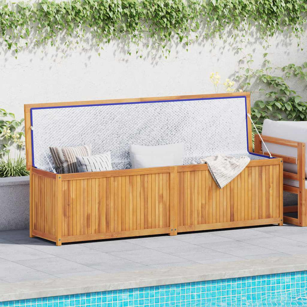 Gartenbox 200x50x55 cm Massivholz Teak