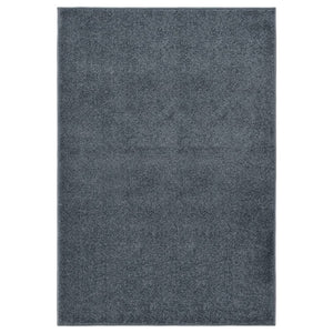 Anthrazit Kurzflor Teppich 160x230 cm