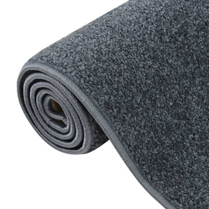 Anthrazit Kurzflor Teppich 160x230 cm