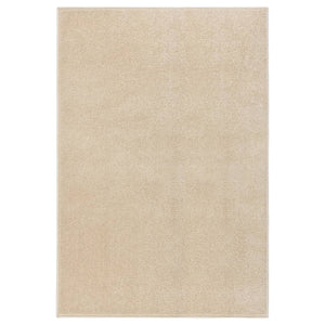 Beiger Kurzflor Teppich 160x230 cm