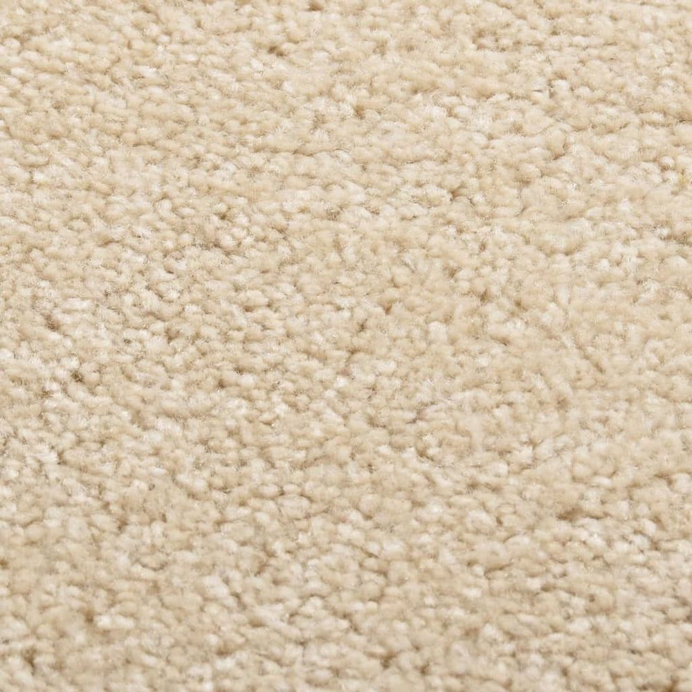 Beiger Kurzflor Teppich 160x230 cm