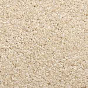 Beiger Kurzflor Teppich 160x230 cm