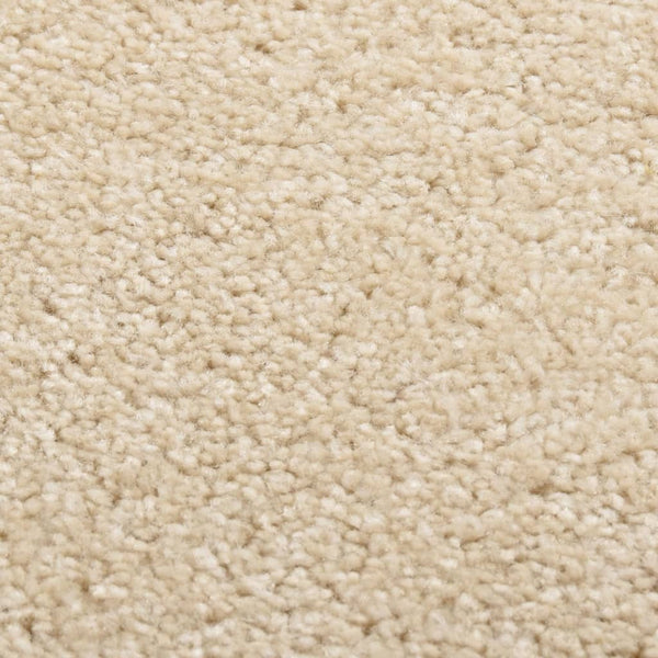 Beiger Kurzflor Teppich 160x230 cm