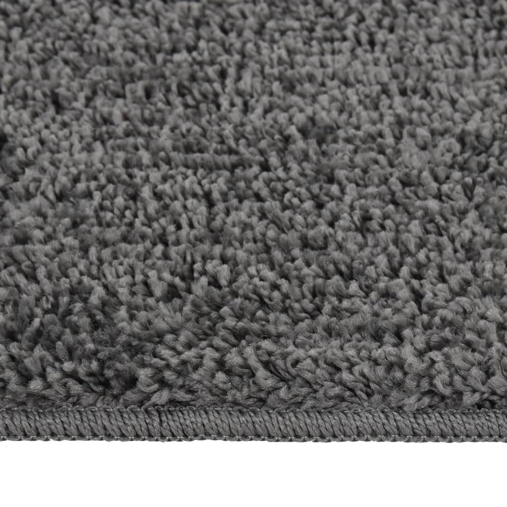 Dunkelgrauer Shaggy Teppich 120x170 cm