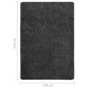 Dunkelgrauer Shaggy Teppich 120x170 cm