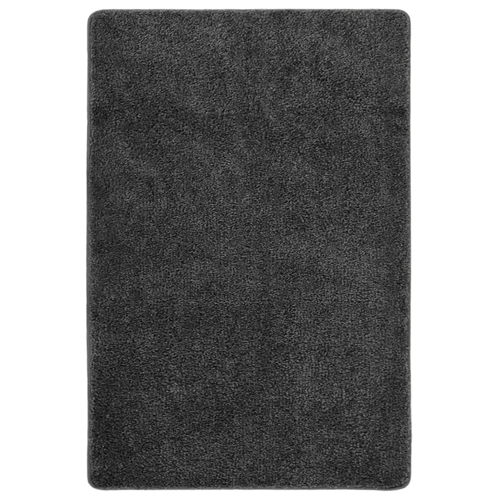 Dunkelgrauer Shaggy Teppich 140x200 cm