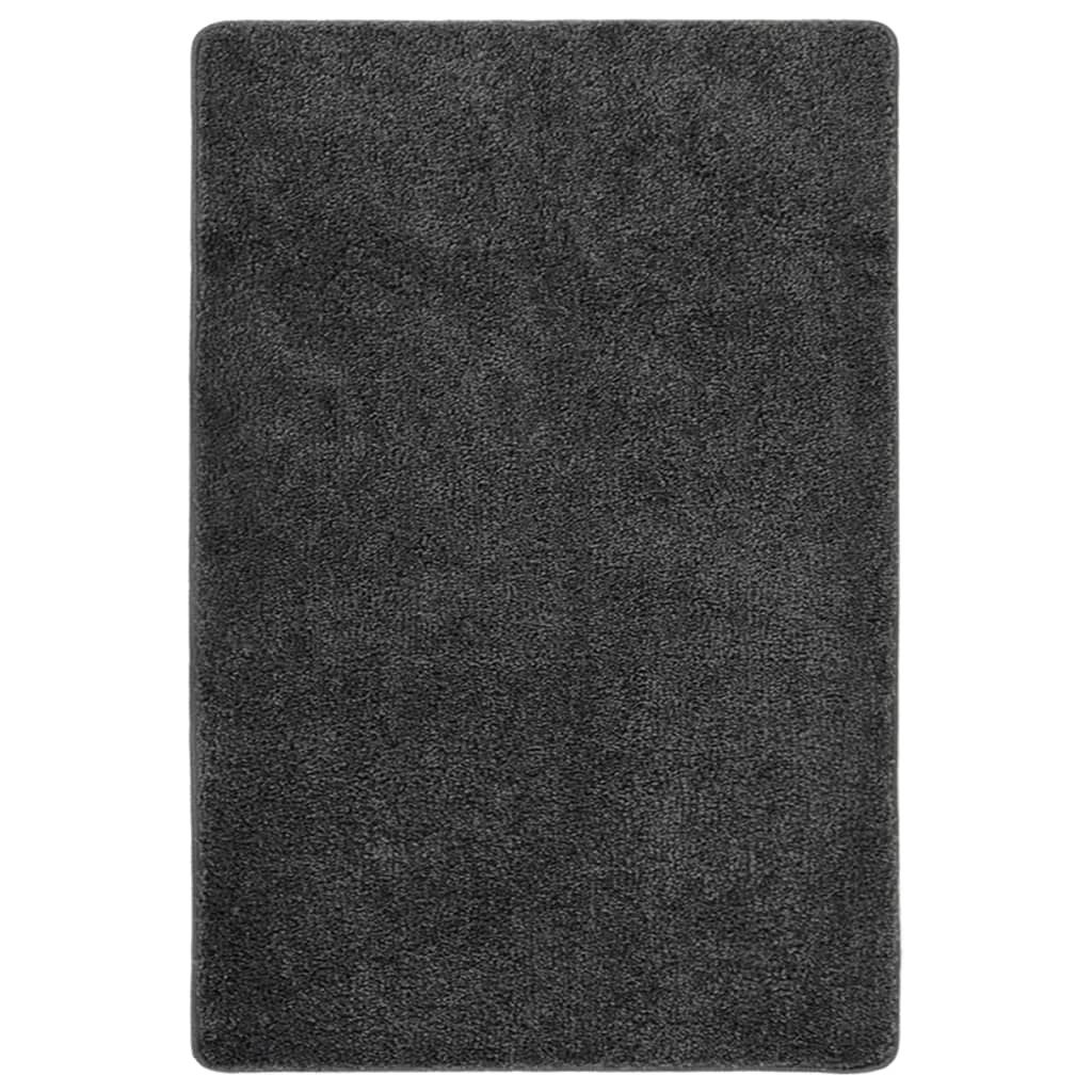 Dunkelgrauer Shaggy Teppich 140x200 cm