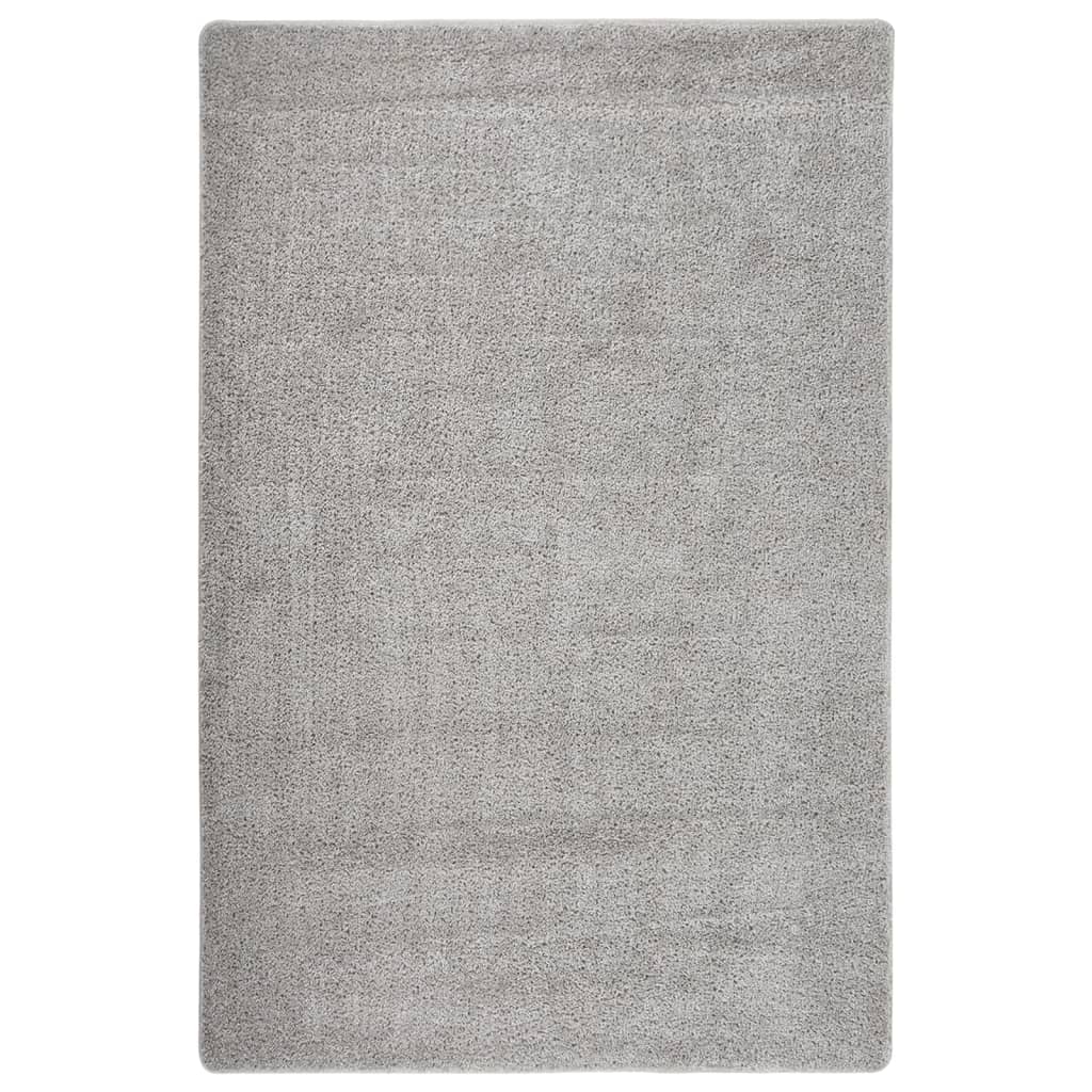 Shaggy Teppich Hellgrau 200x290 cm