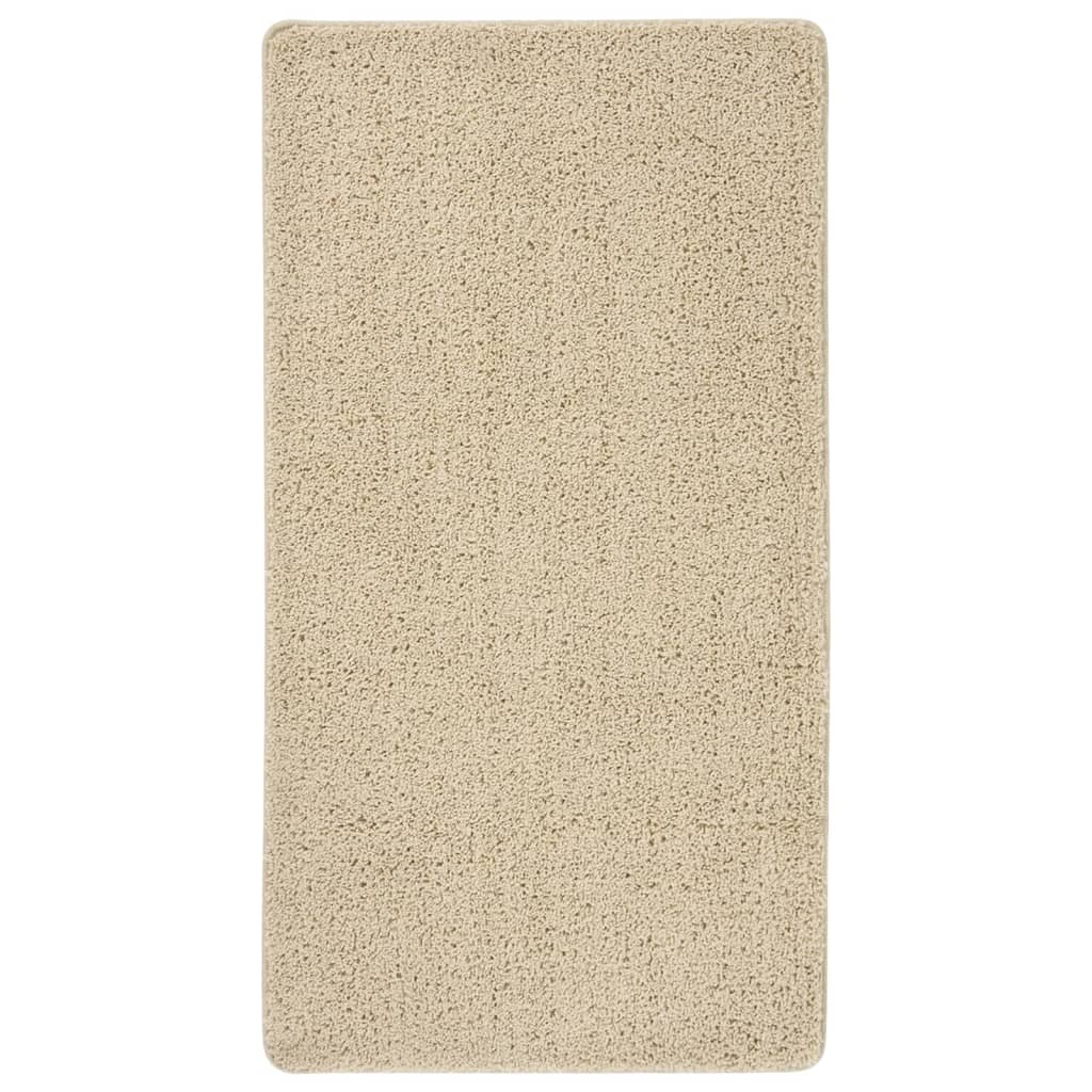 Creme Shaggy Teppich 80x150 cm