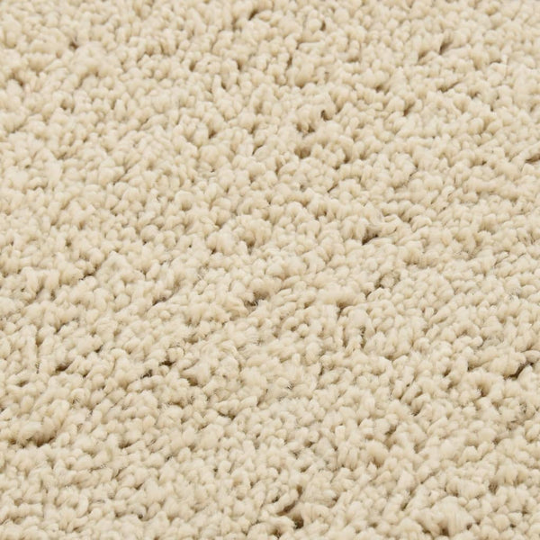 Creme Shaggy Teppich 80x150 cm