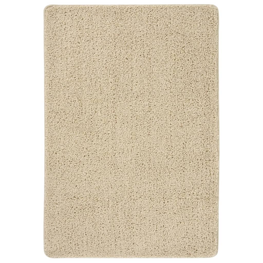 Creme Shaggy Teppich 120x170 cm Rutschfest