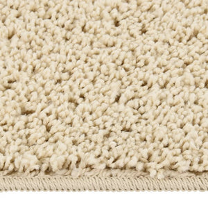 Creme Shaggy Teppich 200x290 cm