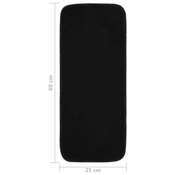 Antirutsch Stufenmatten Schwarz 60x25 cm, 15er Set