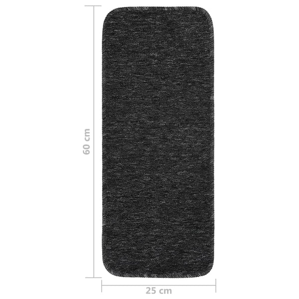 Antirutsch Stufenmatten Anthrazit 60x25 cm, 15er Set