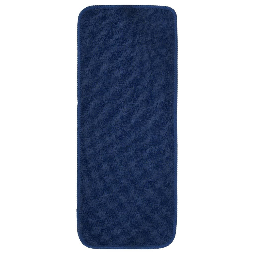 Marineblaue Antirutsch-Stufenmatten, 15er Set