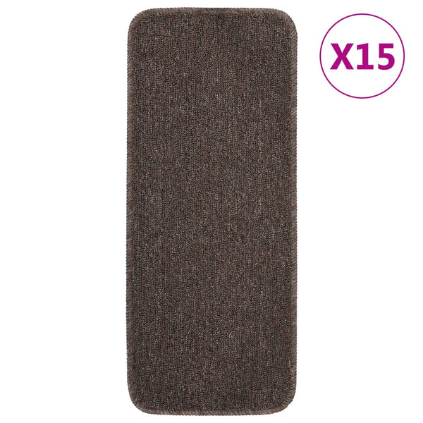 Antirutsch Stufenmatten Braun 60x25cm, 15er Set