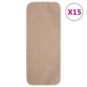 Antirutsch Stufenmatten Beige 60x25cm, 15er Set