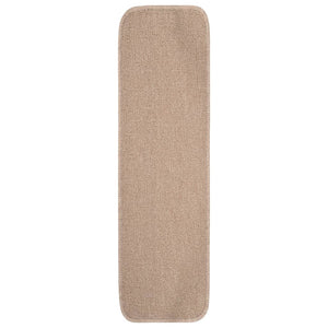 Antirutsch Stufenmatten Beige 75x20cm, 15er Set
