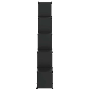 Regalsystem mit 15 Würfeln, Schwarz