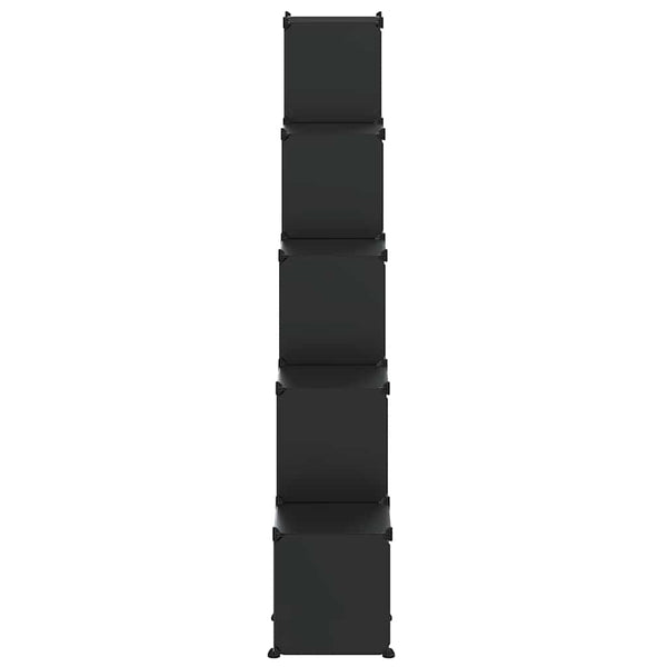 Regalsystem mit 15 Würfeln, Schwarz