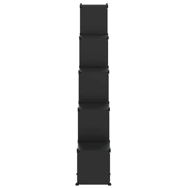 Regalsystem mit 15 Würfeln Schwarz