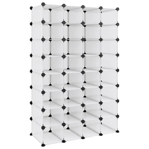 Transparentes Schuhregal 93x36,5x140 cm