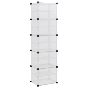 Transparentes Schuhregal 44x31,5x153,5 cm