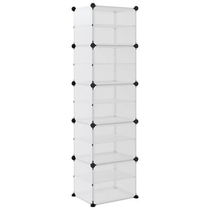 Transparentes Schuhregal 44x31,5x153,5 cm