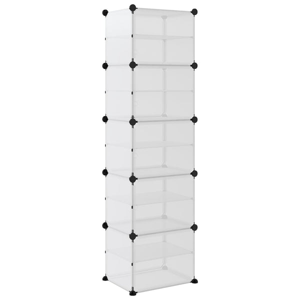 Transparentes Schuhregal 44x31,5x153,5 cm