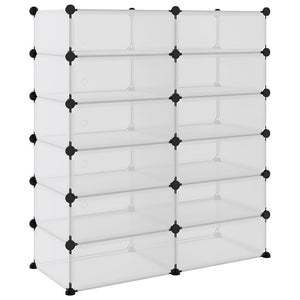 Transparentes Schuhregal 94,5x36,5x106 cm