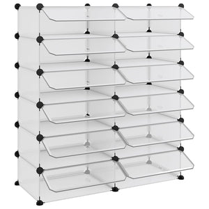 Transparentes Schuhregal 94,5x36,5x106 cm