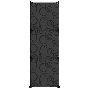 Schuhregal Schwarz 84,5x31x93,5 cm